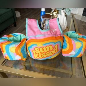 Speedo Kids Pink "Sun Kissed" Floatation Vest with Matching Arm Bands